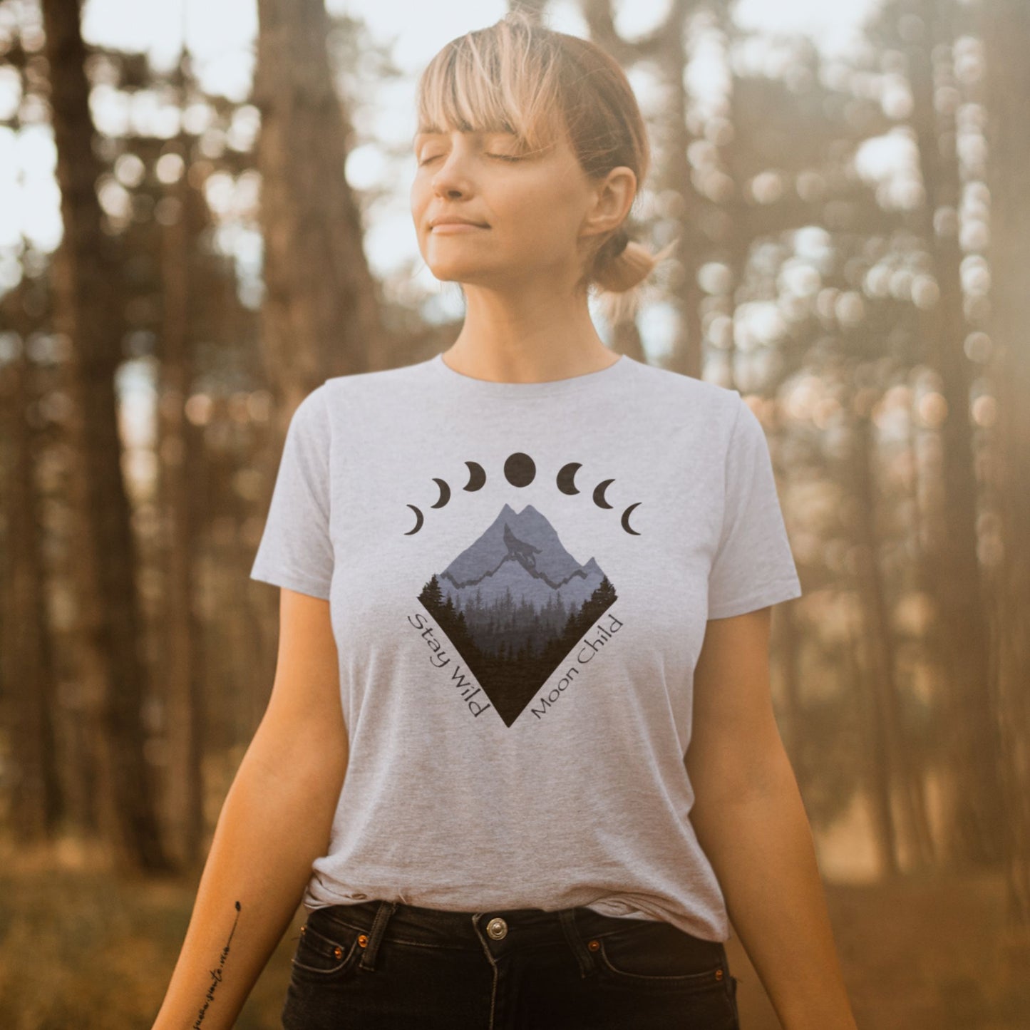Stay Wild Black Design Unisex t-shirt