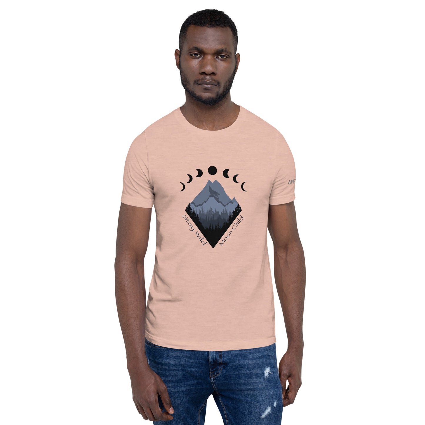 Stay Wild Black Design Unisex t-shirt